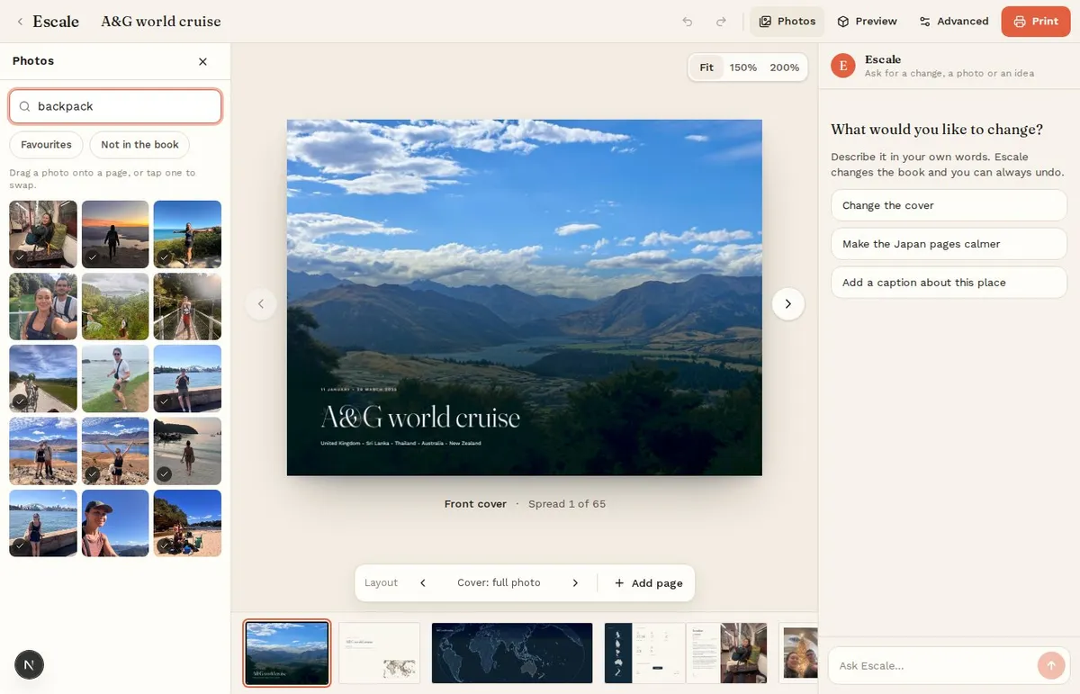 Escale: Search photos by what is in them